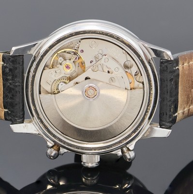 26990274e - GENÉE Armbandchronograph in Stahl, Automatik, Schweiz um 1990, Boden verschr., ...