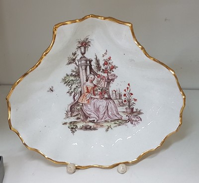 26990435a - Muschelschale, Meissen um 1750, Bemalung Werkstatt Franz Ferdinand Mayer-Preßnitz, ...