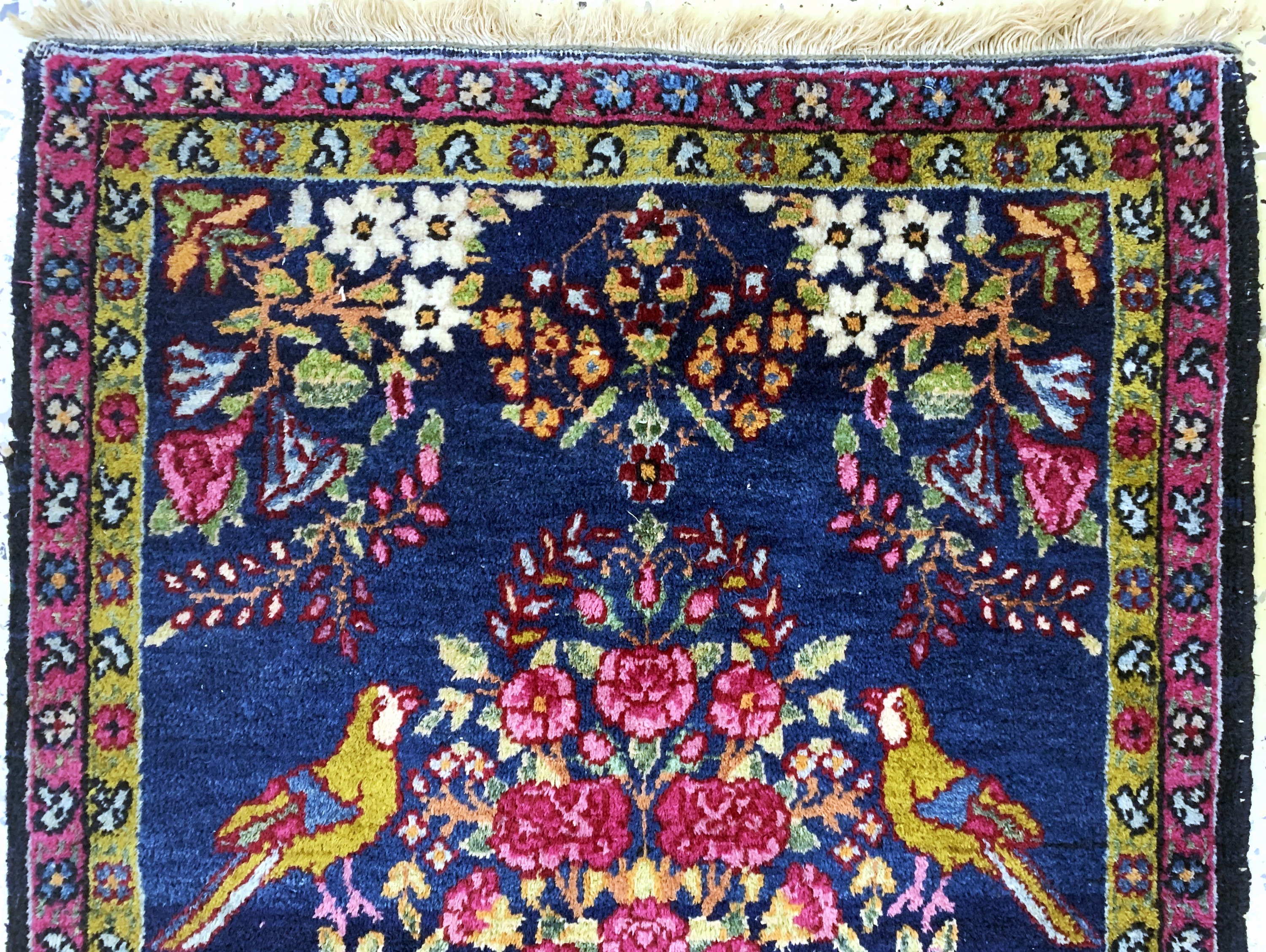 Detail a: Antiker Yazd, Persien, um 1900, Wolle auf Baumwolle, ca. 85 x 62 cm, EHZ: 2