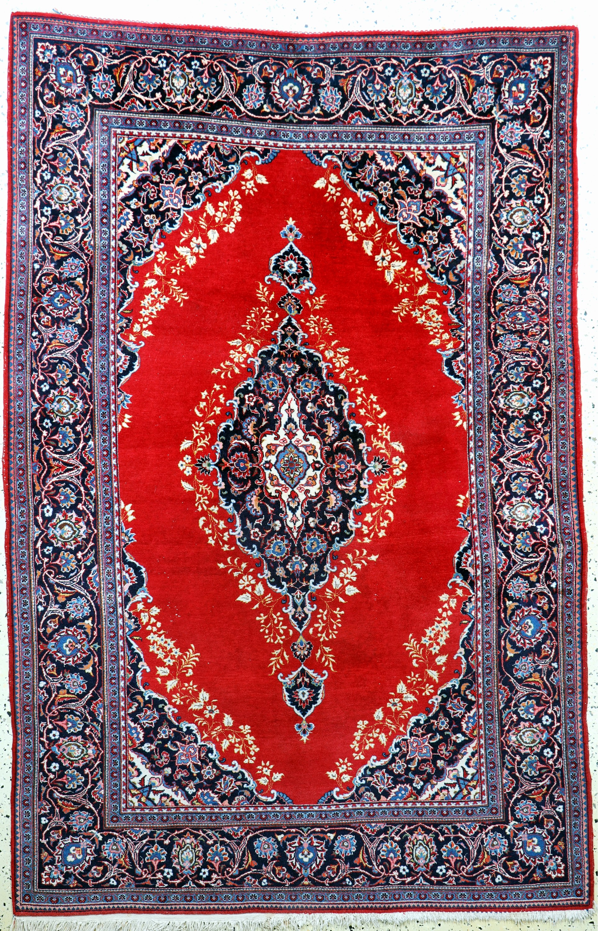 Keschan alt, Persien, Mitte 20.Jhd, Wolle auf Baumwolle, ca. 209 x 138 cm, EHZ: 2