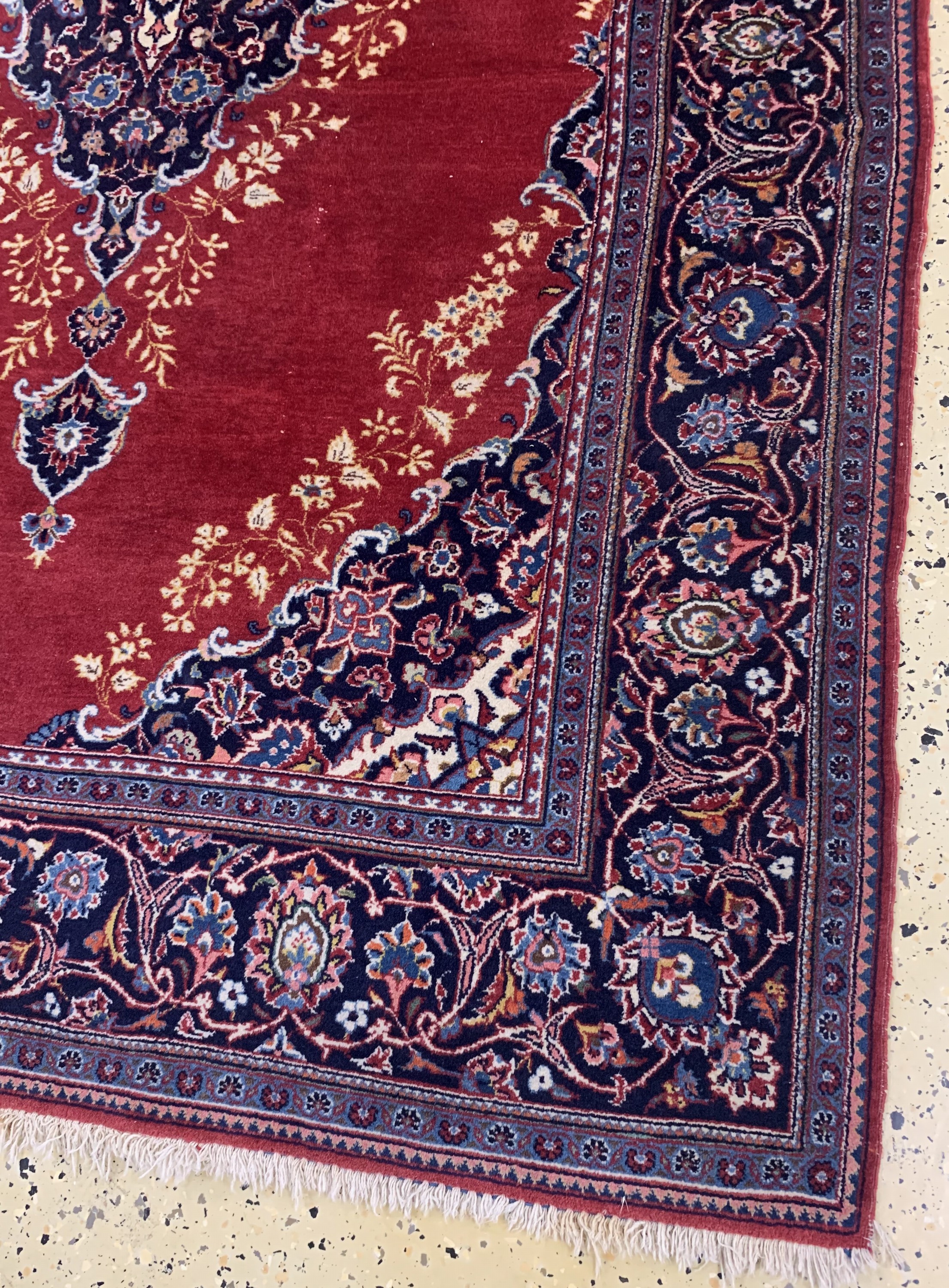 Detail b: Keschan alt, Persien, Mitte 20.Jhd, Wolle auf Baumwolle, ca. 209 x 138 cm, EHZ: 2