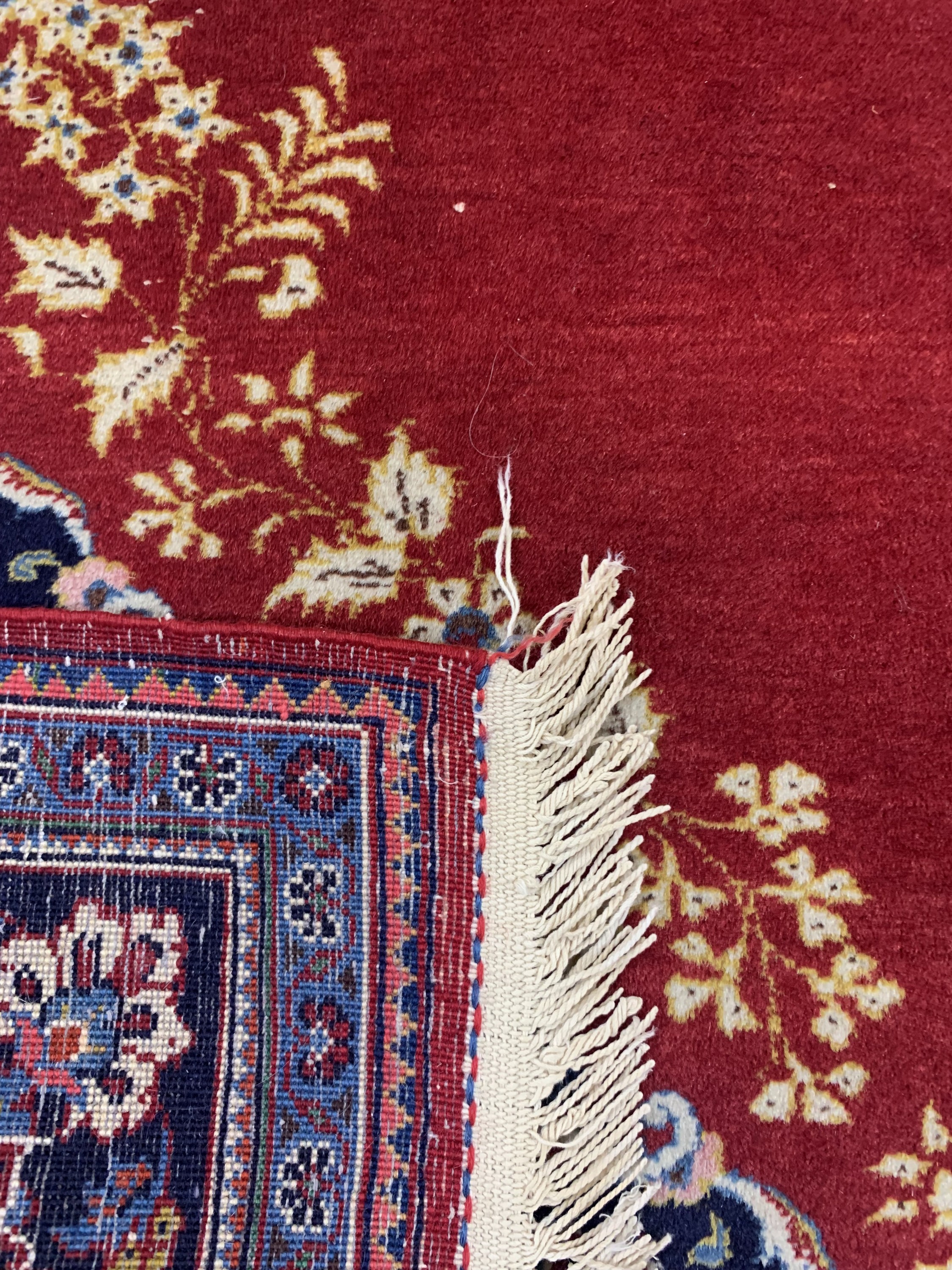Detail e: Keschan alt, Persien, Mitte 20.Jhd, Wolle auf Baumwolle, ca. 209 x 138 cm, EHZ: 2