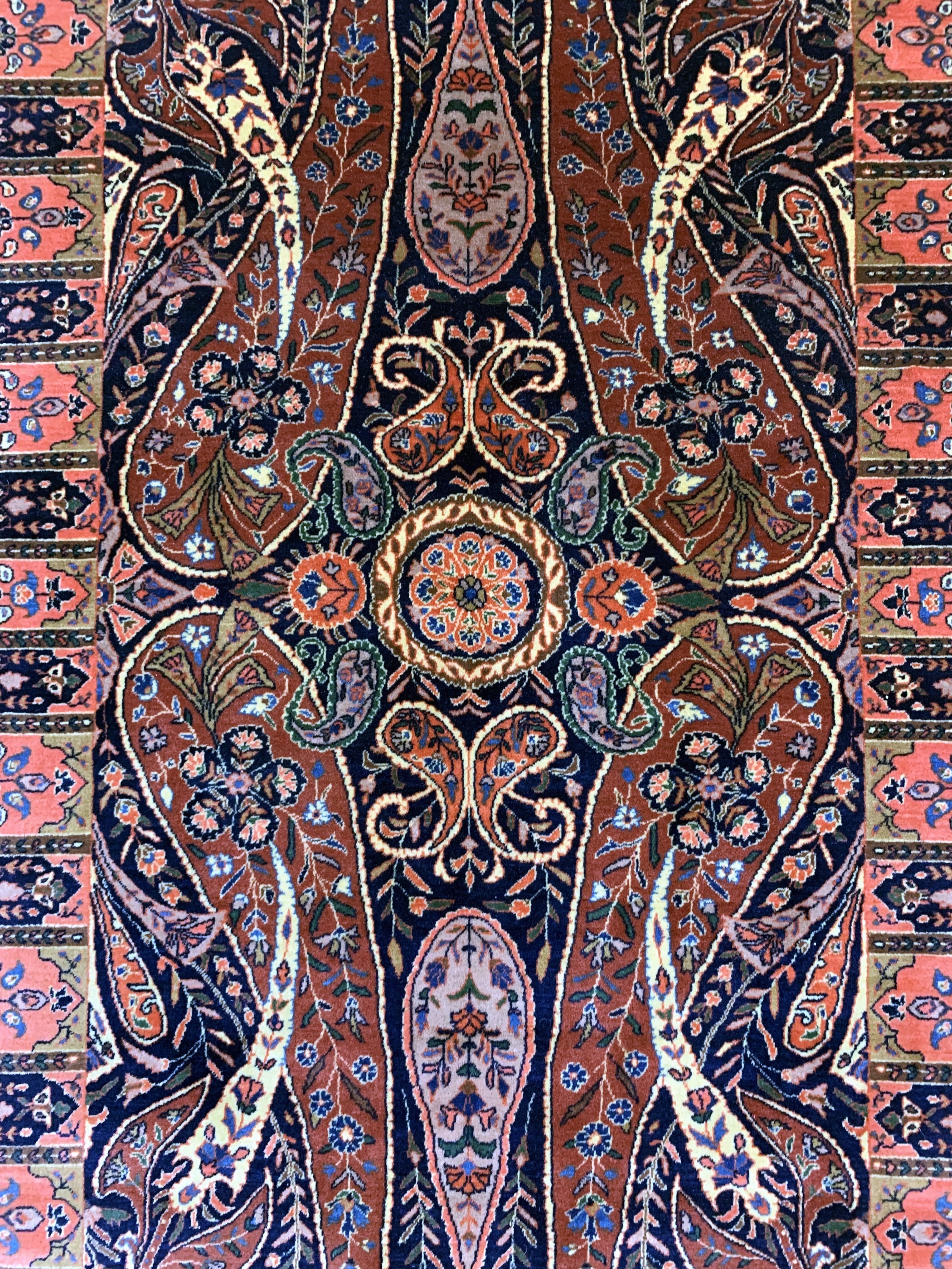 Detail c: "Manchester"Keschan fein, Persien, Anfang 20.Jhd, Manchester-Korkwolle, ca. 204 x 127 cm, gereinigt, EHZ: 1-2