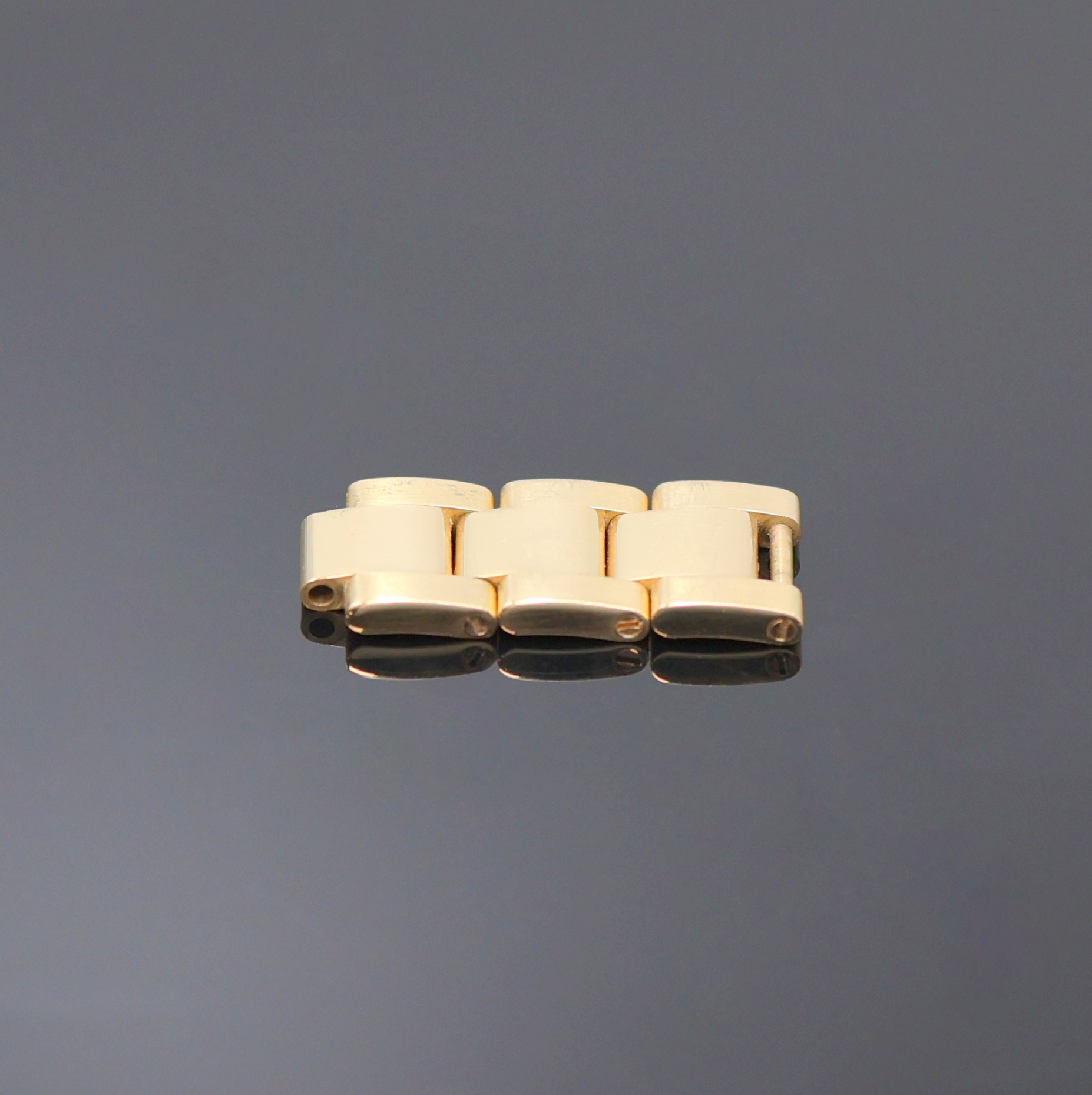 Image 26990590 - 3 ROLEX Medium Oyster-Bandelemente in GG 750/000, passend z. B. zu Ref. 68628, L. ca. 3 ...