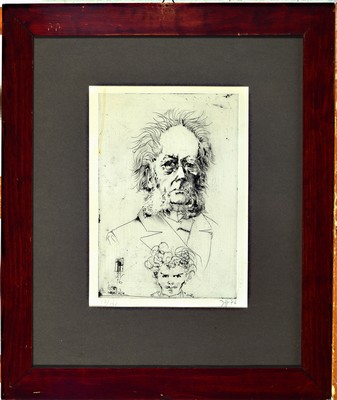 26990733b - Horst Janssen, 1929-1995, 3 Radierungen: 1x Selbst, 1970, num. 160/200, ca. 30x20cm, PP, ...