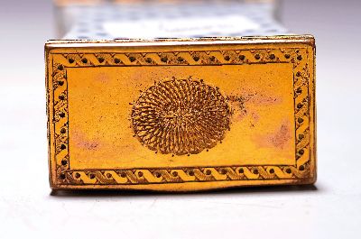 26990826a - Doppeldose, wohl Meissen, um 1750, Porzellan, Veilchendekor in Rauten, blau staffiert, ...