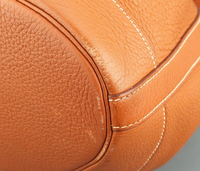 26991151c - HERMES Tasche ´Market´ , Togo Leder golden- brown/braun, goldfarbene Hardware, ca. 27 x ...