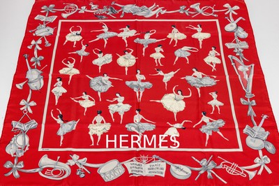 Image HERMES Seiden Carree, La Danse, Design Jean-Louis Clerc, rotgrundig, ...