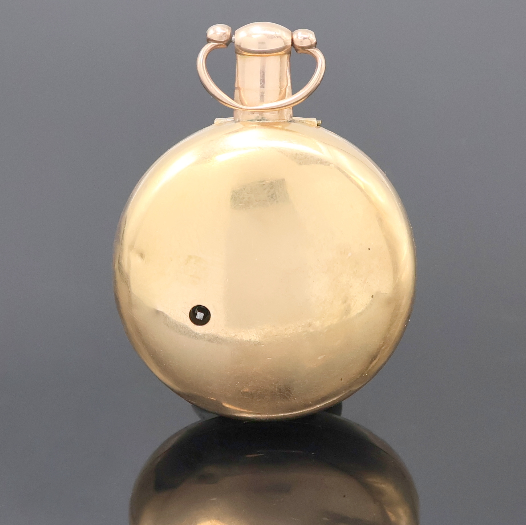 Detail d: WILLIAM MOLYNEUX DUBLIN Nr. 358 schwere Taschenuhr in RG 750/000, London Hallmark 1812, glattes Geh. und Übergeh. dell., Übergeh. m. Adelsgravur, ...