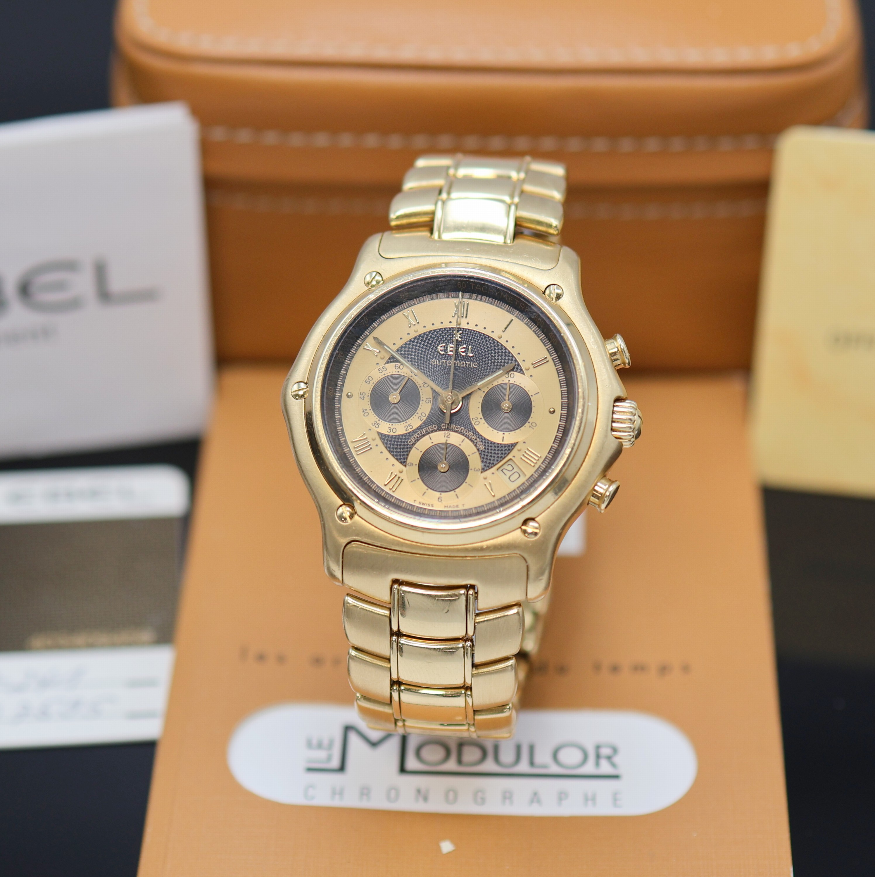 Image 26991388 - EBEL Armbandchronograph Le Modulor Referenz 8137241, Schweiz verk. lt. Pap. 09/2003, ...