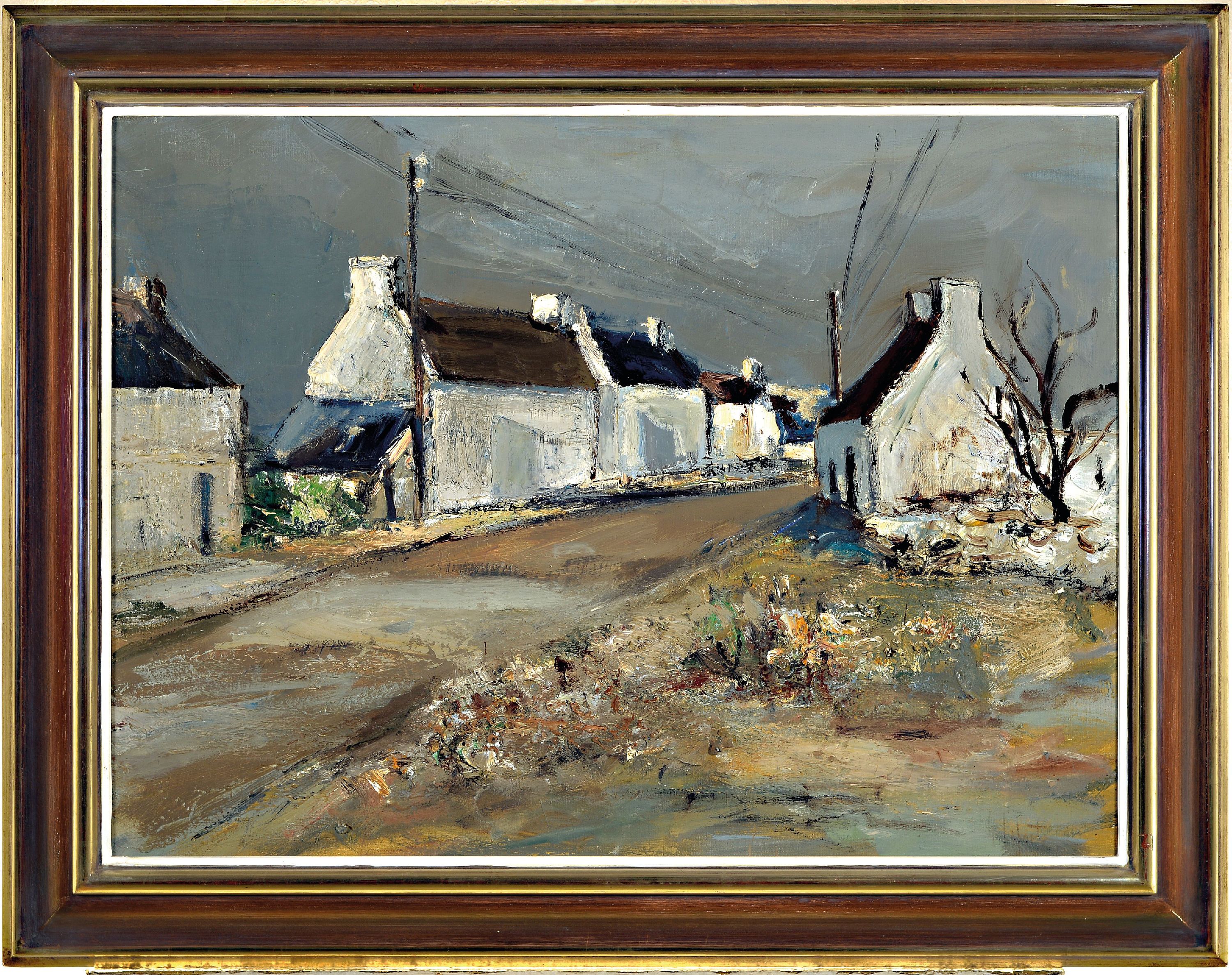Detail k: Georges Laporte, 1926-2000, Village de Kerscope, Öl/Lwd, rechts unten sign., ca. 60x80cm, R. ca. 78x98cm