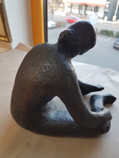 26991494c - H. Glücklich, zeitgen. Künstler, Sitzender weiblicher Akt, Bronzeguß, sign. und num. ...