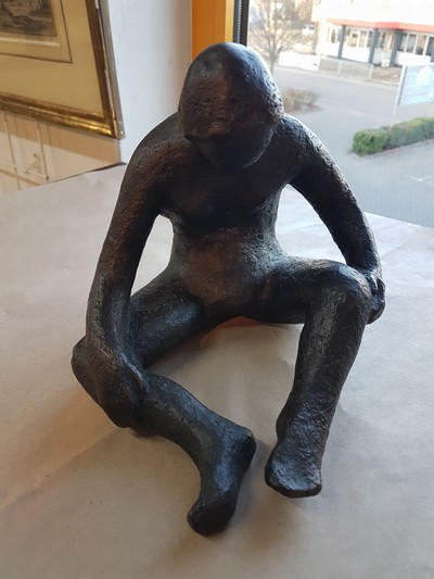 26991494d - H. Glücklich, zeitgen. Künstler, Sitzender weiblicher Akt, Bronzeguß, sign. und num. ...