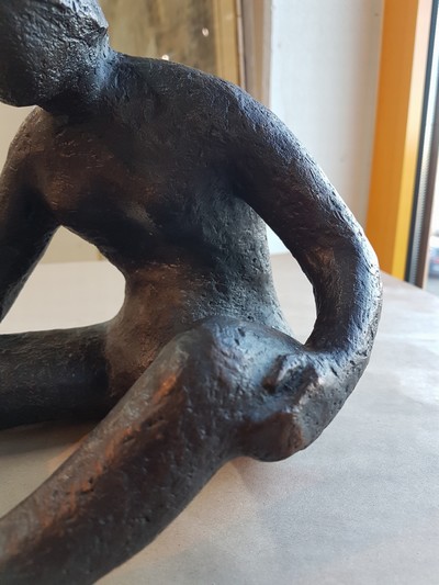 26991494f - H. Glücklich, zeitgen. Künstler, Sitzender weiblicher Akt, Bronzeguß, sign. und num. ...