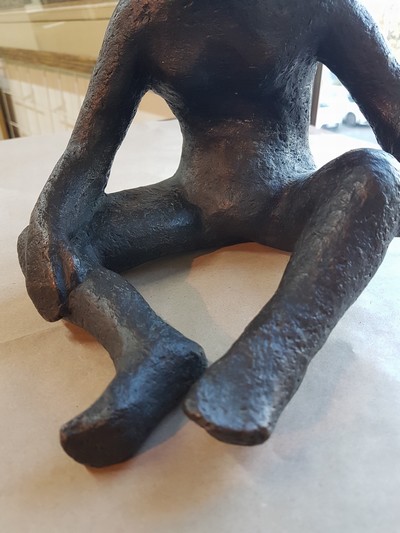 26991494h - H. Glücklich, zeitgen. Künstler, Sitzender weiblicher Akt, Bronzeguß, sign. und num. ...