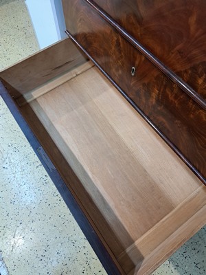 26991964n - Chiffoniere/Hochkommode, Biedermeier, um 1840 , Mahagonifurnier, 6 Schubladen, ca. 148 x ...