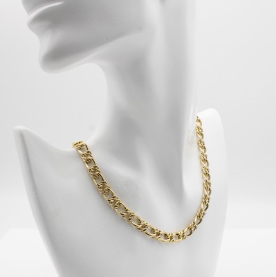 26992066a - Collier, GG 585/000, Karabinerschl., L. ca. 45 cm, Gew. ca. 21.9 g