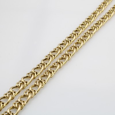 26992066b - Collier, GG 585/000, Karabinerschl., L. ca. 45 cm, Gew. ca. 21.9 g