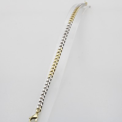 Image Flachpanzerarmband, GG/WG 585/000, Kara- binerschl., L. ca. 20 cm