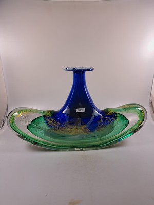 26992307a - Große Künstlervase, wohl Murano, unleserlich signiert, ungewöhnliche Ankerform, ...