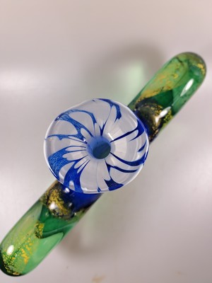 26992307f - Große Künstlervase, wohl Murano, unleserlich signiert, ungewöhnliche Ankerform, ...