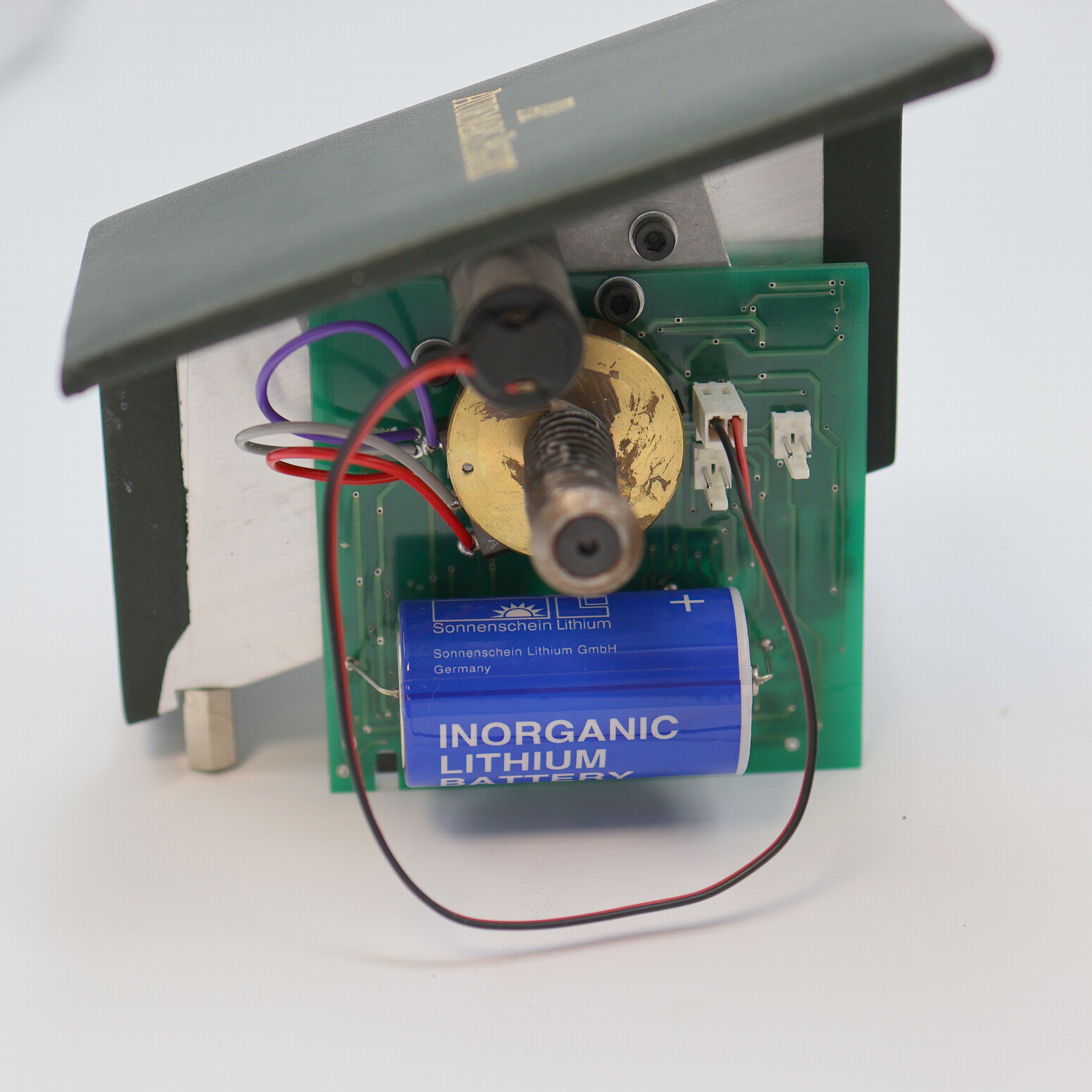 Detail e: AUDEMARS PIGUET seltener, vintage Uhrenbeweger zum Aufziehen von mechanischen Uhren mit Handaufzug Modell PM1, 2-teiliges, mit Leder bezogenes ...