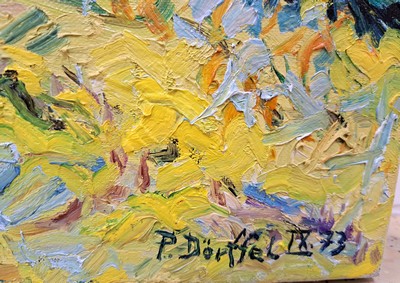 26992678d - Peter Dörffel, Heidelberger Künstler der 2. Hälfte des 20.Jh., Kulturlandschaft im ...