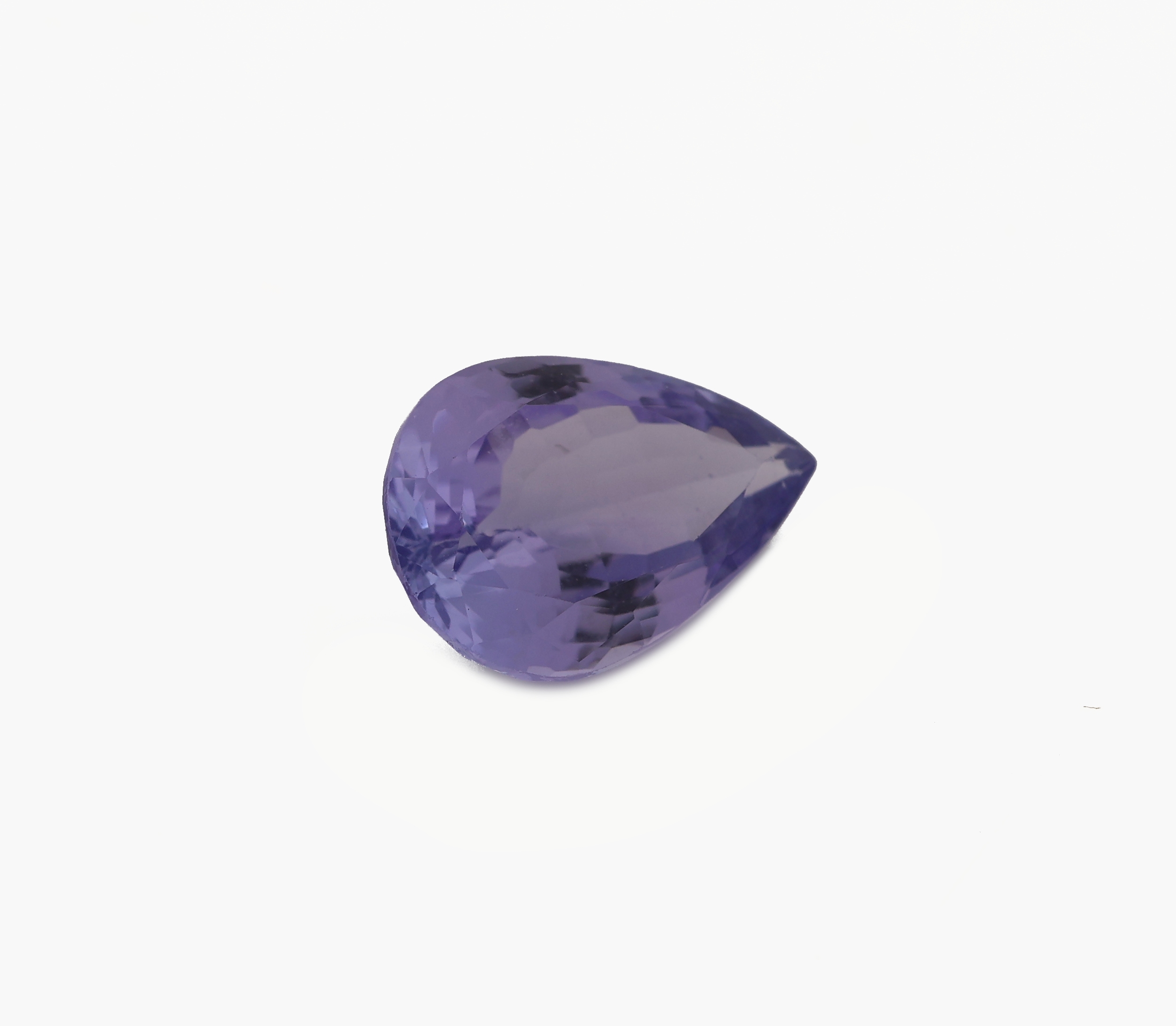 Detail a: Loser Tansanit ca. 1.98 ct, facett. Tropfen