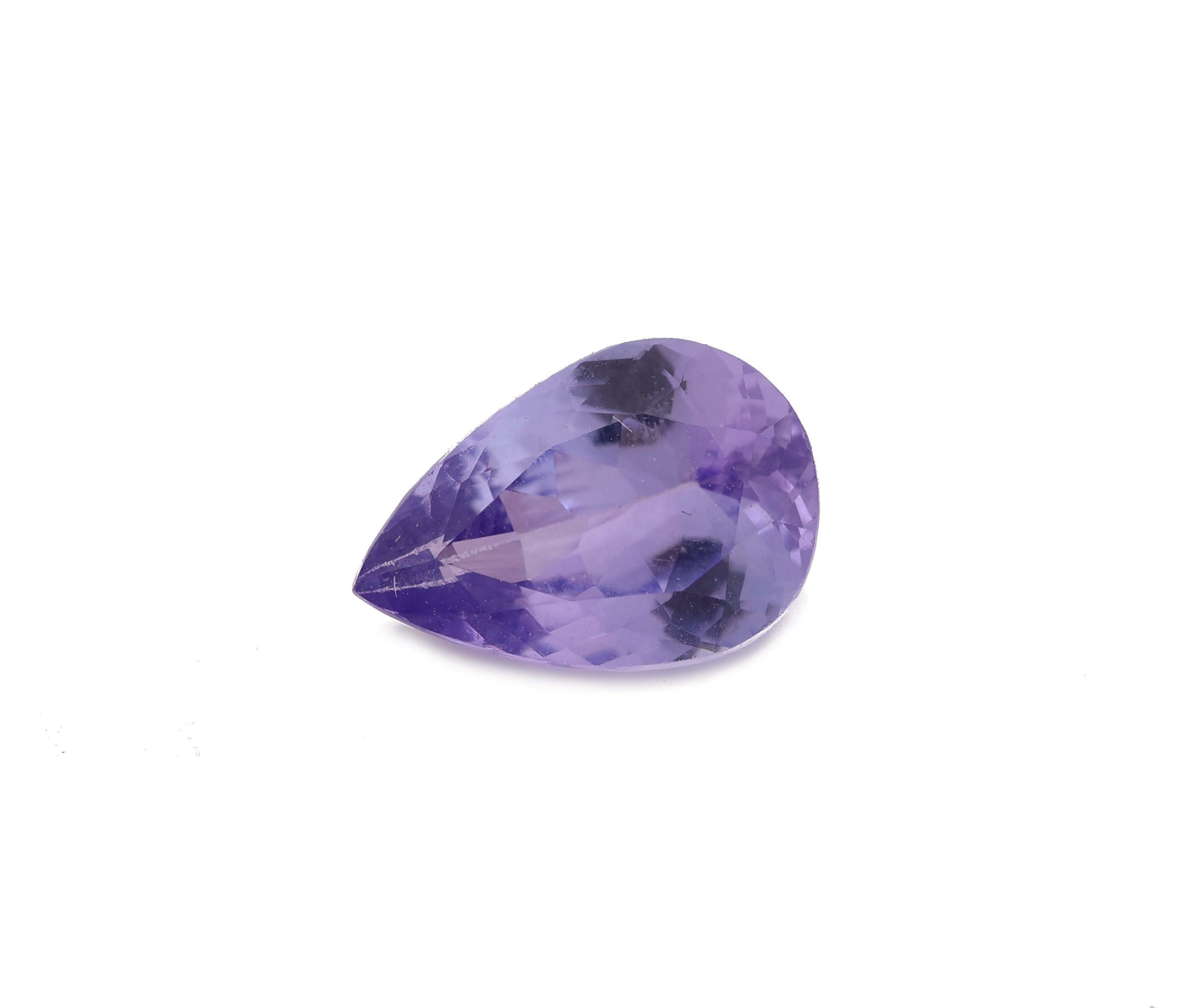 Loser Tansanit, ca. 1.89 ct, facett. Tropfen