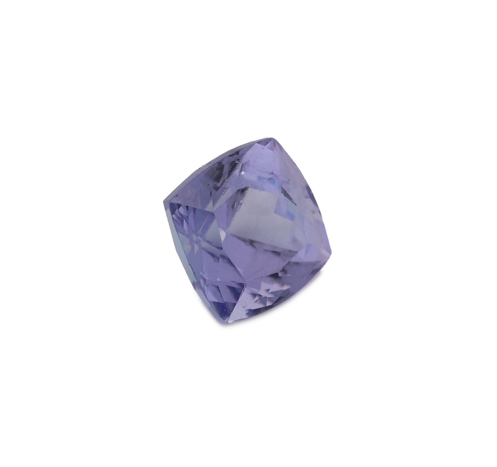 Detail a: Loser Tansanit ca. 1.36 ct, Kissenschliff