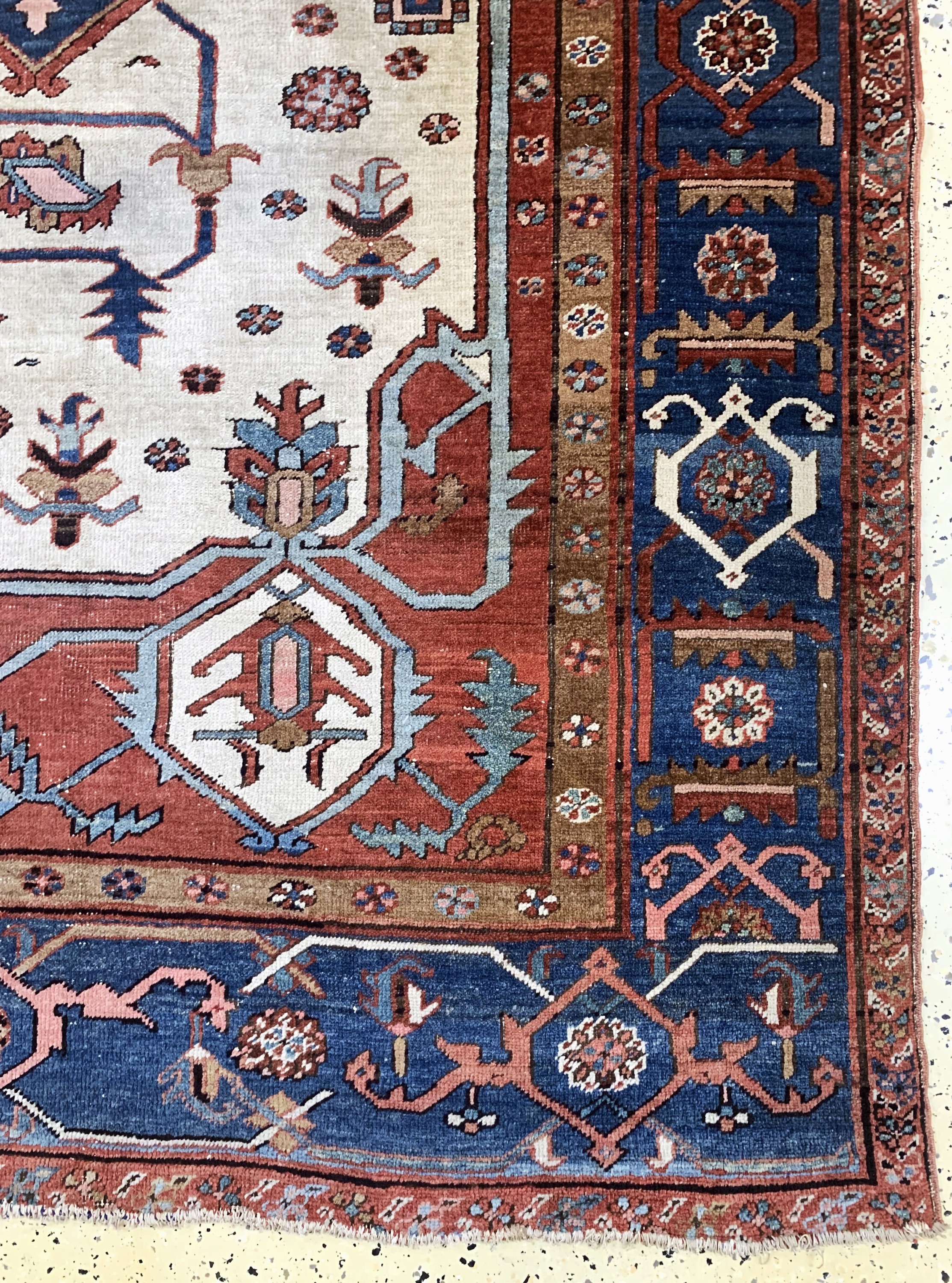 Detail a: Heriz"Serapi"antik, Persien, 19.Jhd, Wolle auf Baumwolle, ca. 351 x 262 cm, EHZ: 3