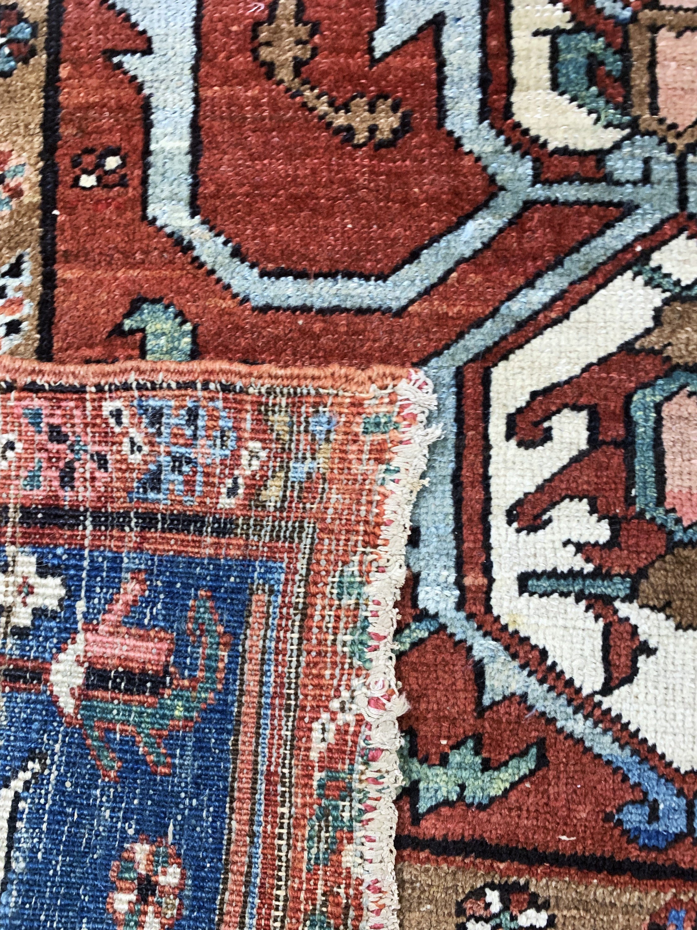 Detail l: Heriz"Serapi"antik, Persien, 19.Jhd, Wolle auf Baumwolle, ca. 351 x 262 cm, EHZ: 3