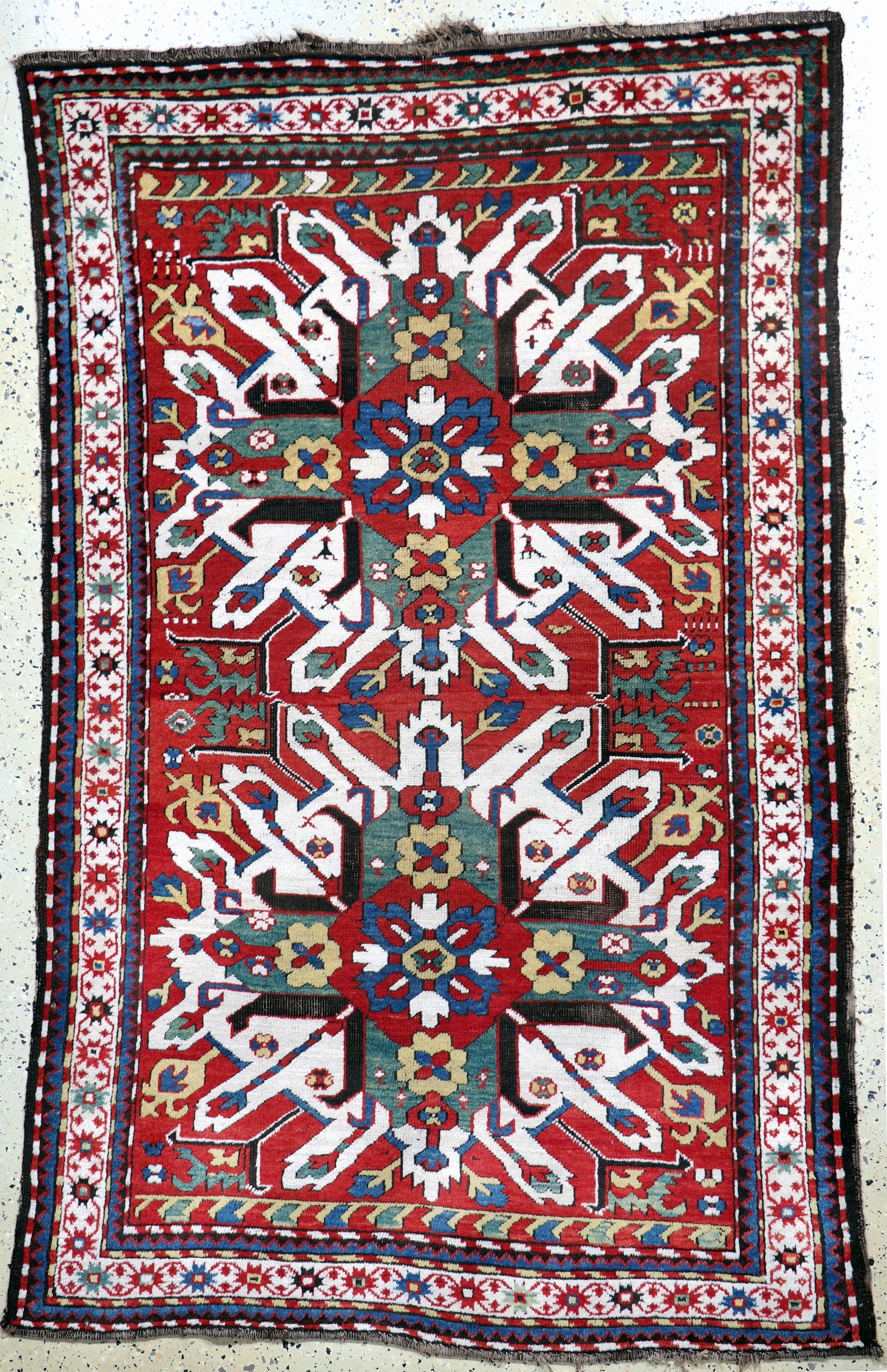 Image 26992996 - Tchelaberd´Adler-Kazak´antik, Kaukasus, 19.Jhd, Wolle auf Wolle, ca. 210 x 137 cm, EHZ: ...
