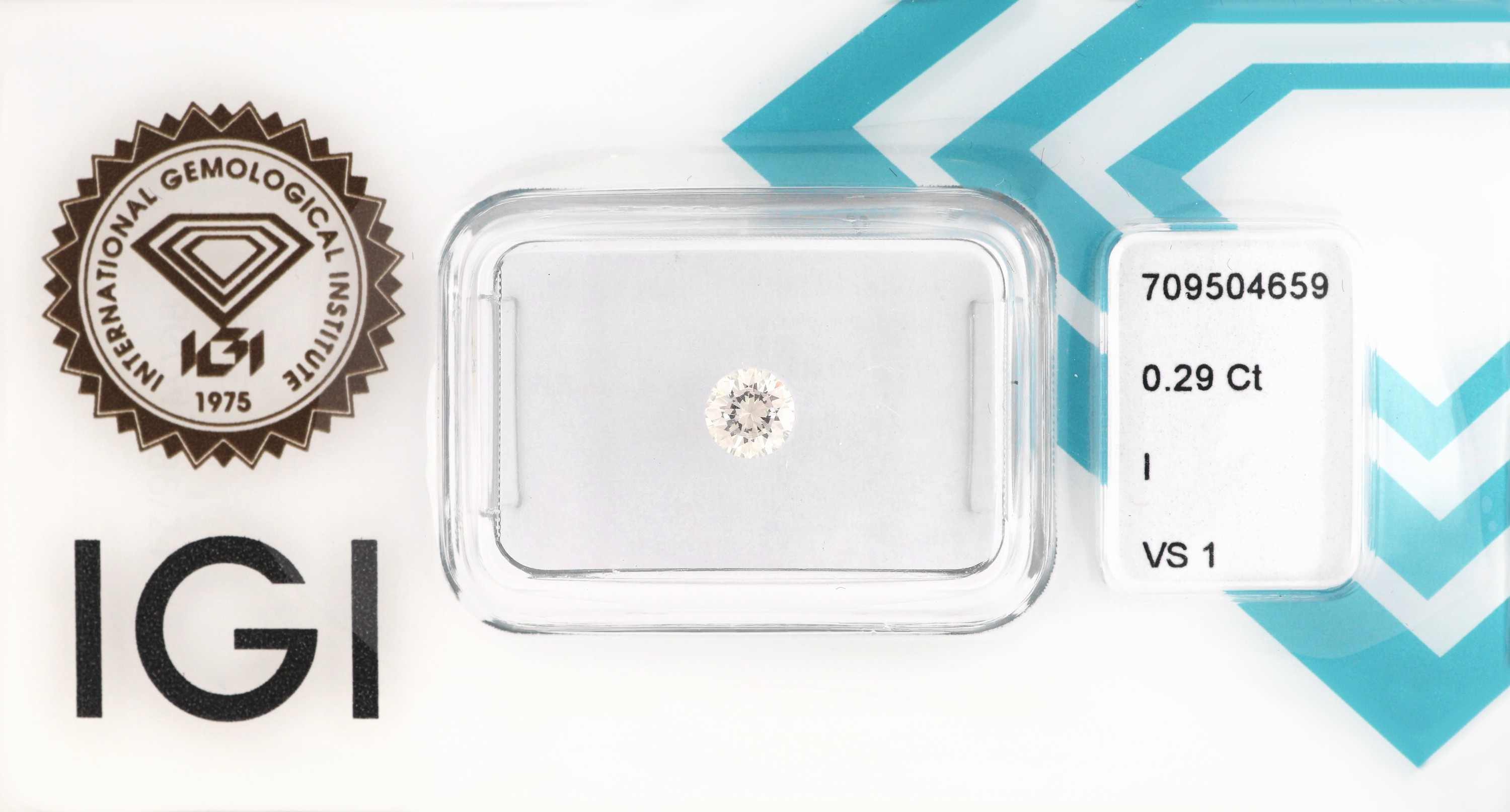 Loser Brillant 0.29 ct l.get.Weiß(I)/vs1, eingeschweißt, IGI-Expertise