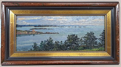 26992989l - Eugen Delestre, 1862-1919, ´Les baies de Saint Briac et de Saint Jacut´, links unten ...