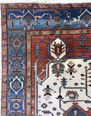 26992991g - Heriz´Serapi´antik, Persien, 19.Jhd, Wolle auf Baumwolle, ca. 351 x 262 cm, EHZ: 3