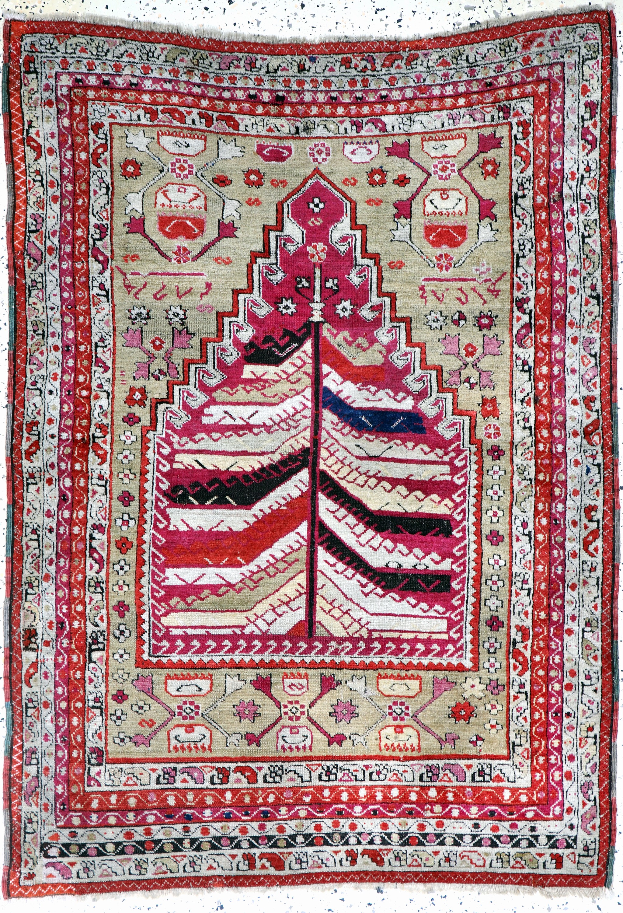 Image 26993009 - Kirsehir antik, Türkei, datiert 1286(1864),Wolle auf Wolle, ca. 150 x 106 cm, EHZ: 2