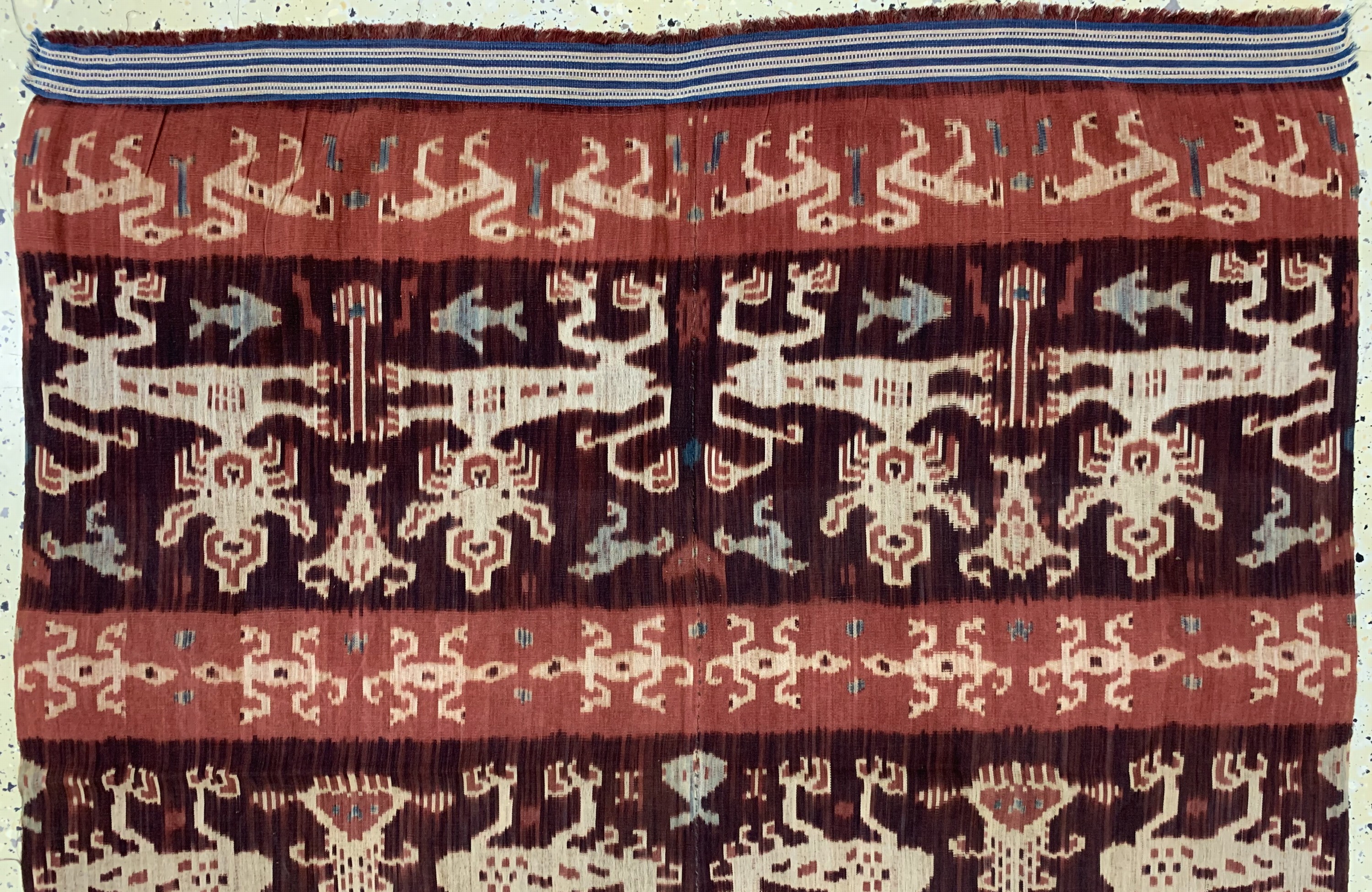 Detail a: Sumba"Ikat", Indonesien, Anfang 20.Jhd, Baumwolle, ca. 247 x 122 cm, EHZ: 2
