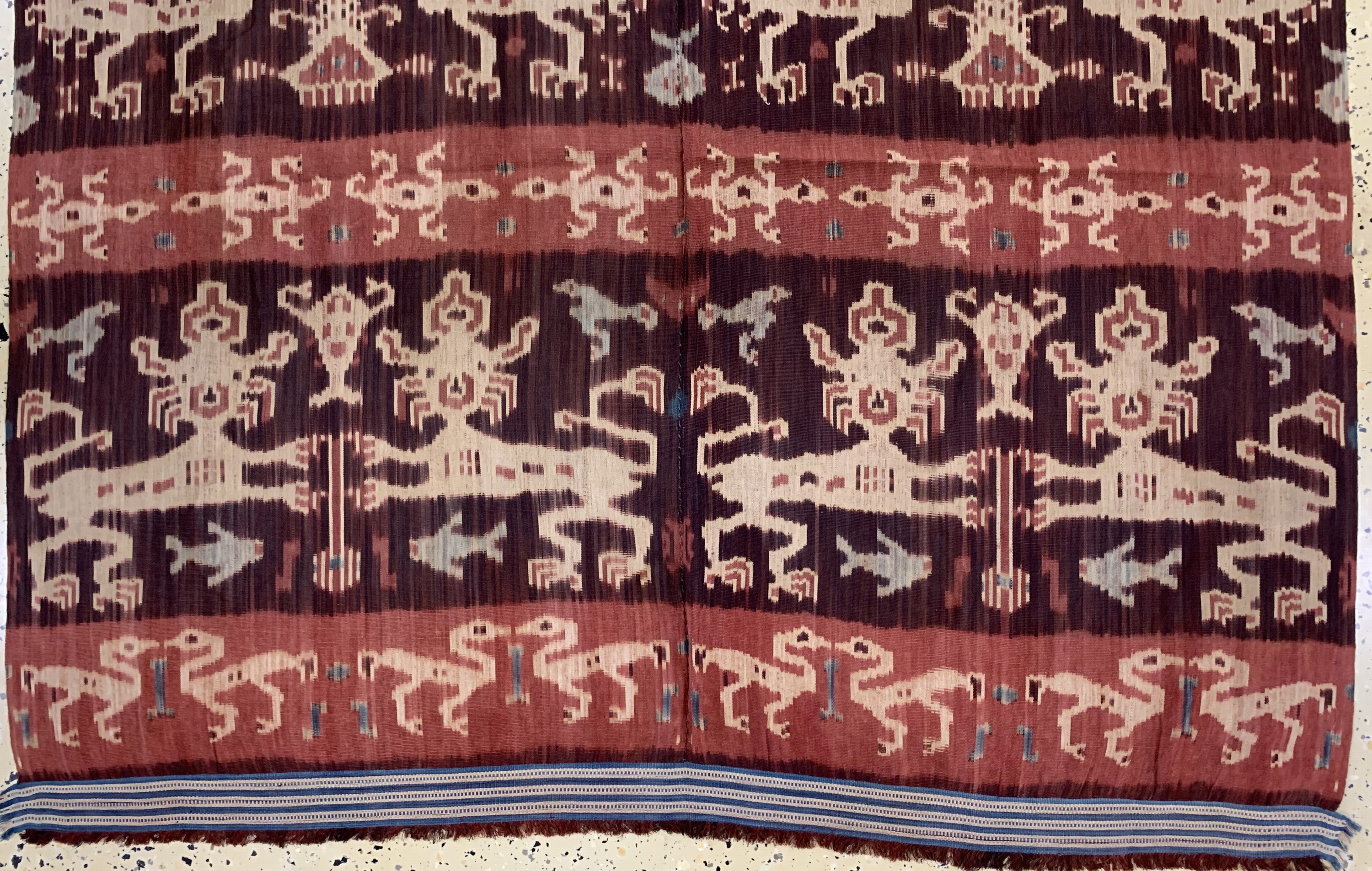 Detail c: Sumba"Ikat", Indonesien, Anfang 20.Jhd, Baumwolle, ca. 247 x 122 cm, EHZ: 2