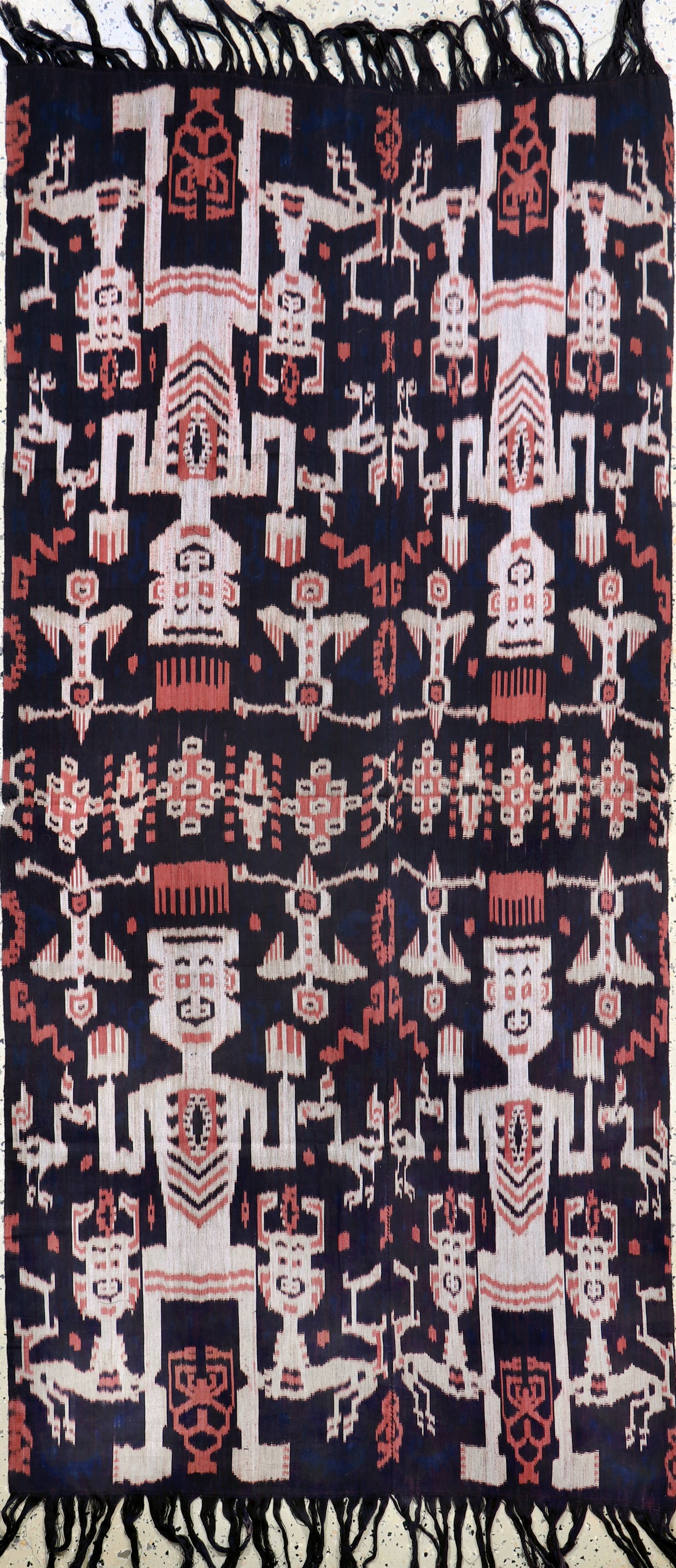 Sumba"Ikat", Indonesien, Anfang 20.Jhd, Baumwolle, ca. 200 x 95 cm, EHZ: 2