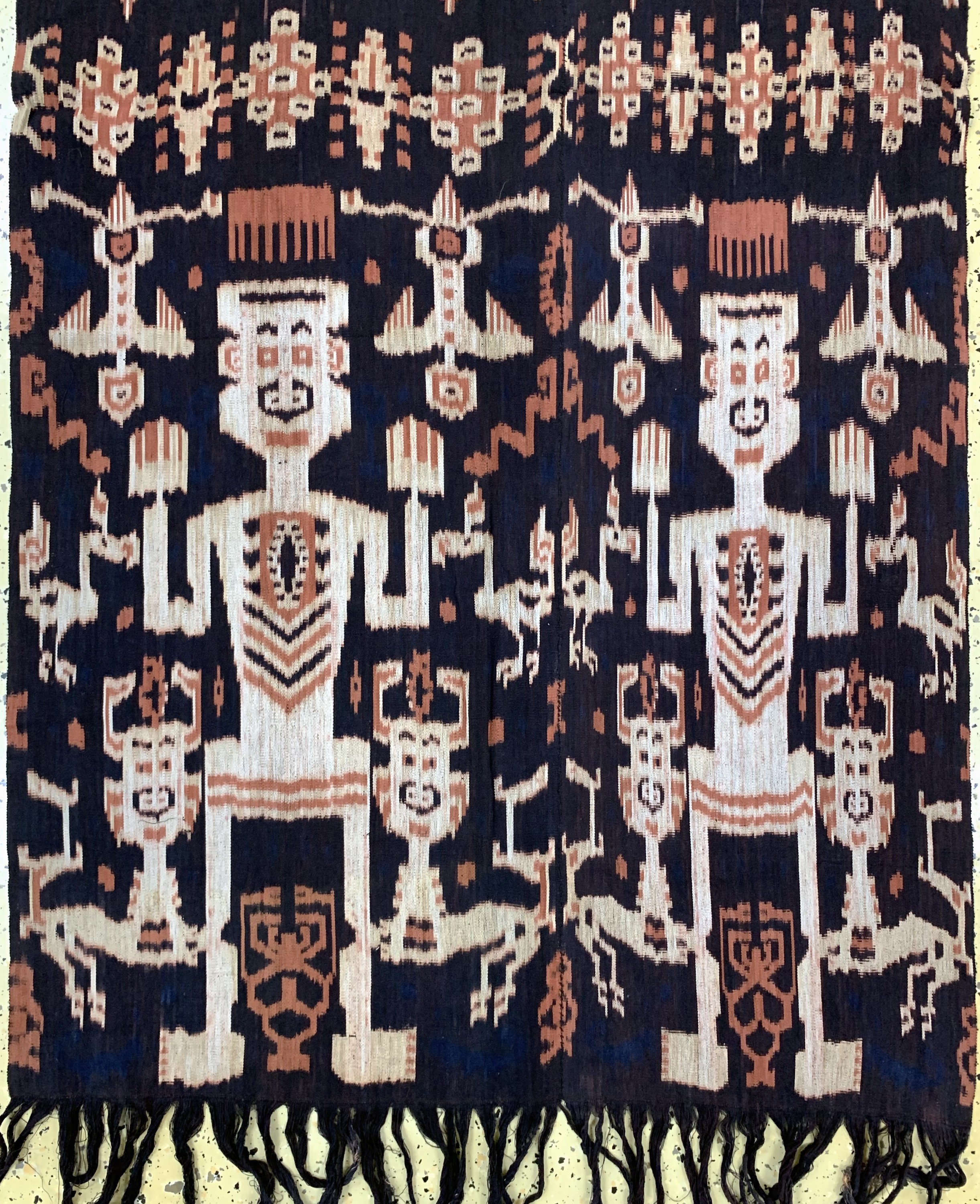 Detail b: Sumba"Ikat", Indonesien, Anfang 20.Jhd, Baumwolle, ca. 200 x 95 cm, EHZ: 2