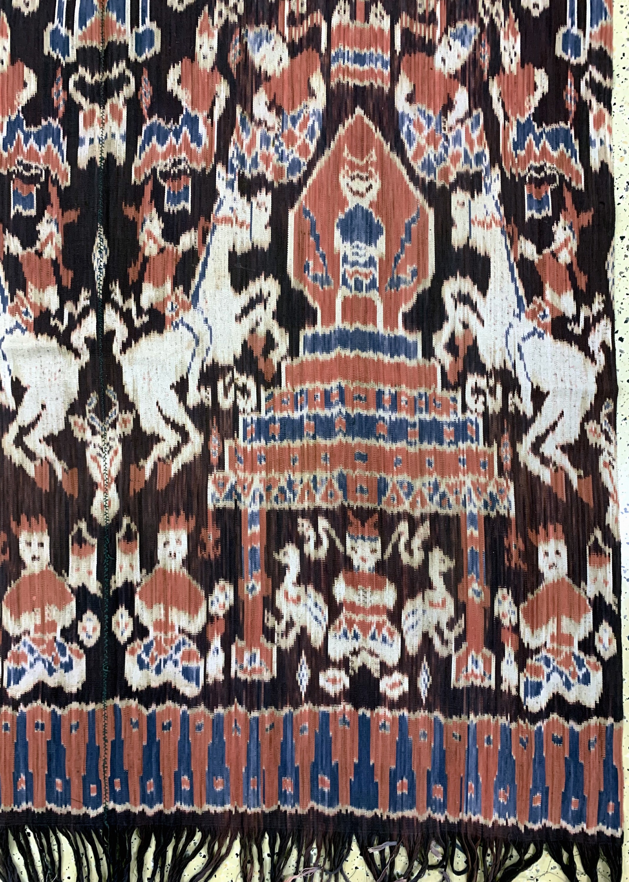 Detail a: Sumba"Ikat", Indonesien, Anfang 20.Jhd, Baumwolle, ca. 266 x 143 cm, EHZ: 2