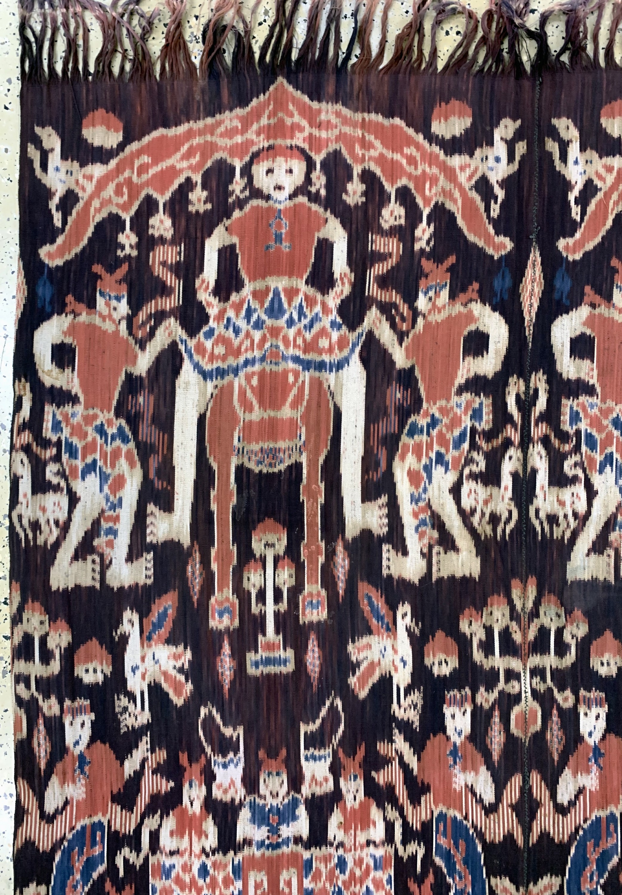 Detail c: Sumba"Ikat", Indonesien, Anfang 20.Jhd, Baumwolle, ca. 266 x 143 cm, EHZ: 2