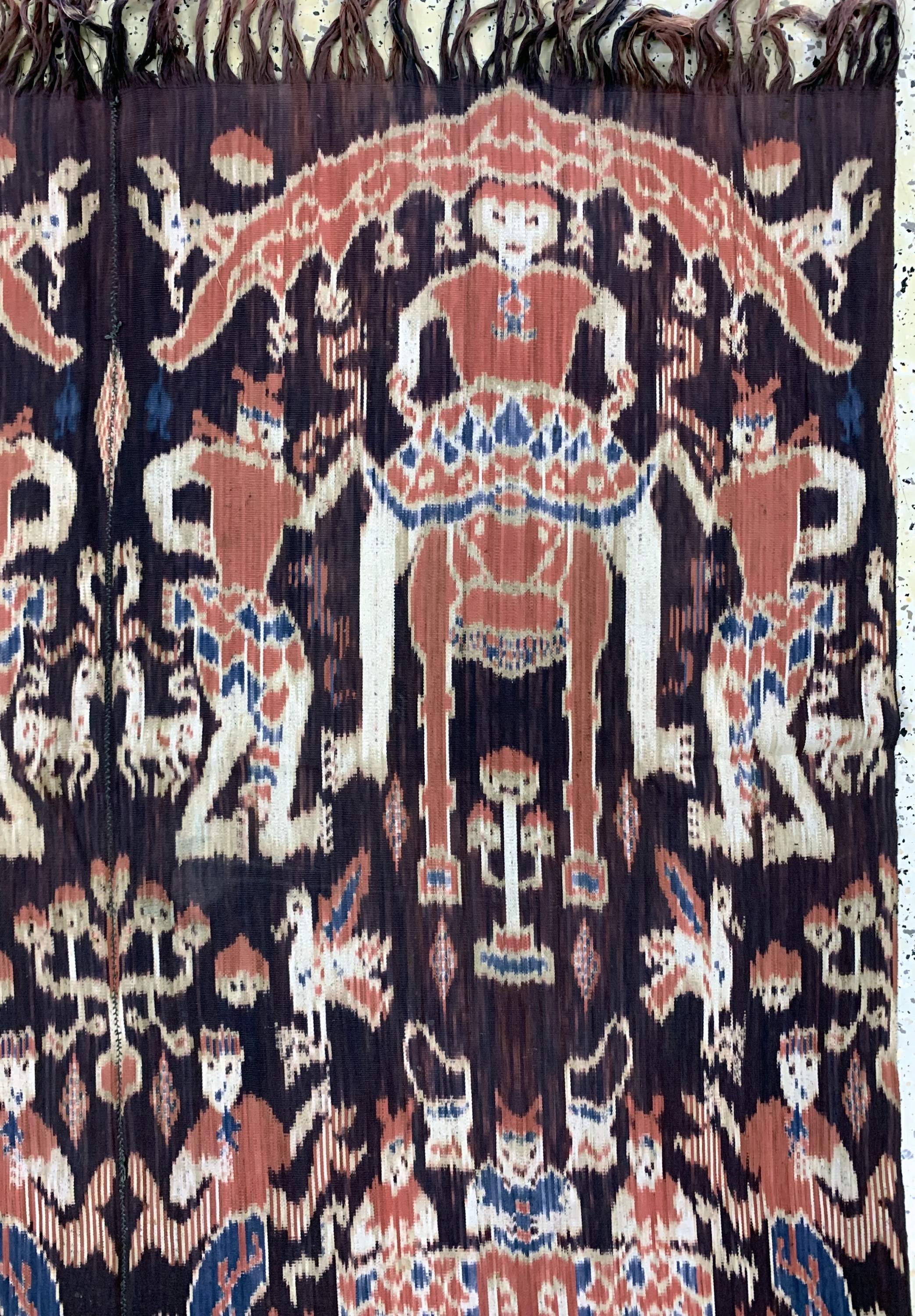 Detail d: Sumba"Ikat", Indonesien, Anfang 20.Jhd, Baumwolle, ca. 266 x 143 cm, EHZ: 2