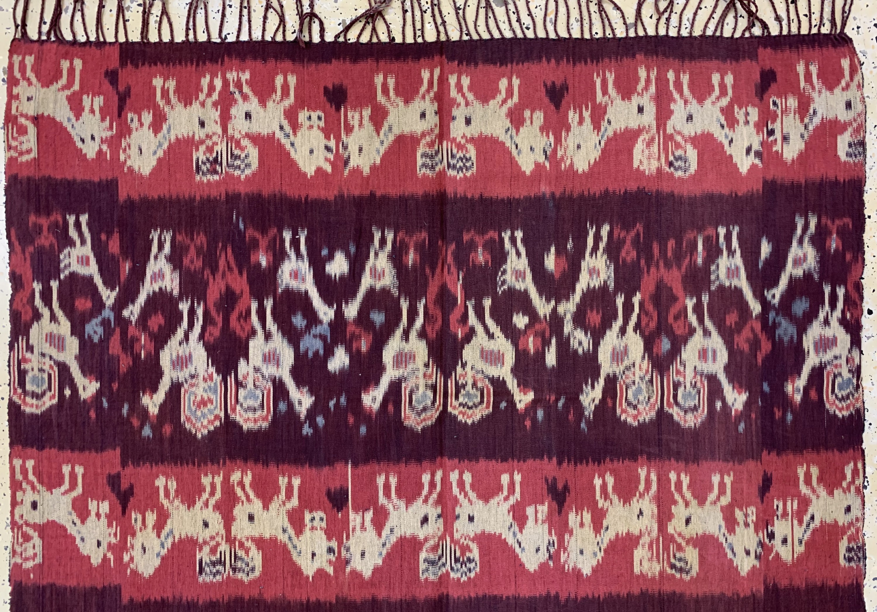 Detail a: Sumba"Ikat", Indonesien, Anfang 20.Jhd, Baumwolle, ca. 222 x 115 cm, EHZ: 2
