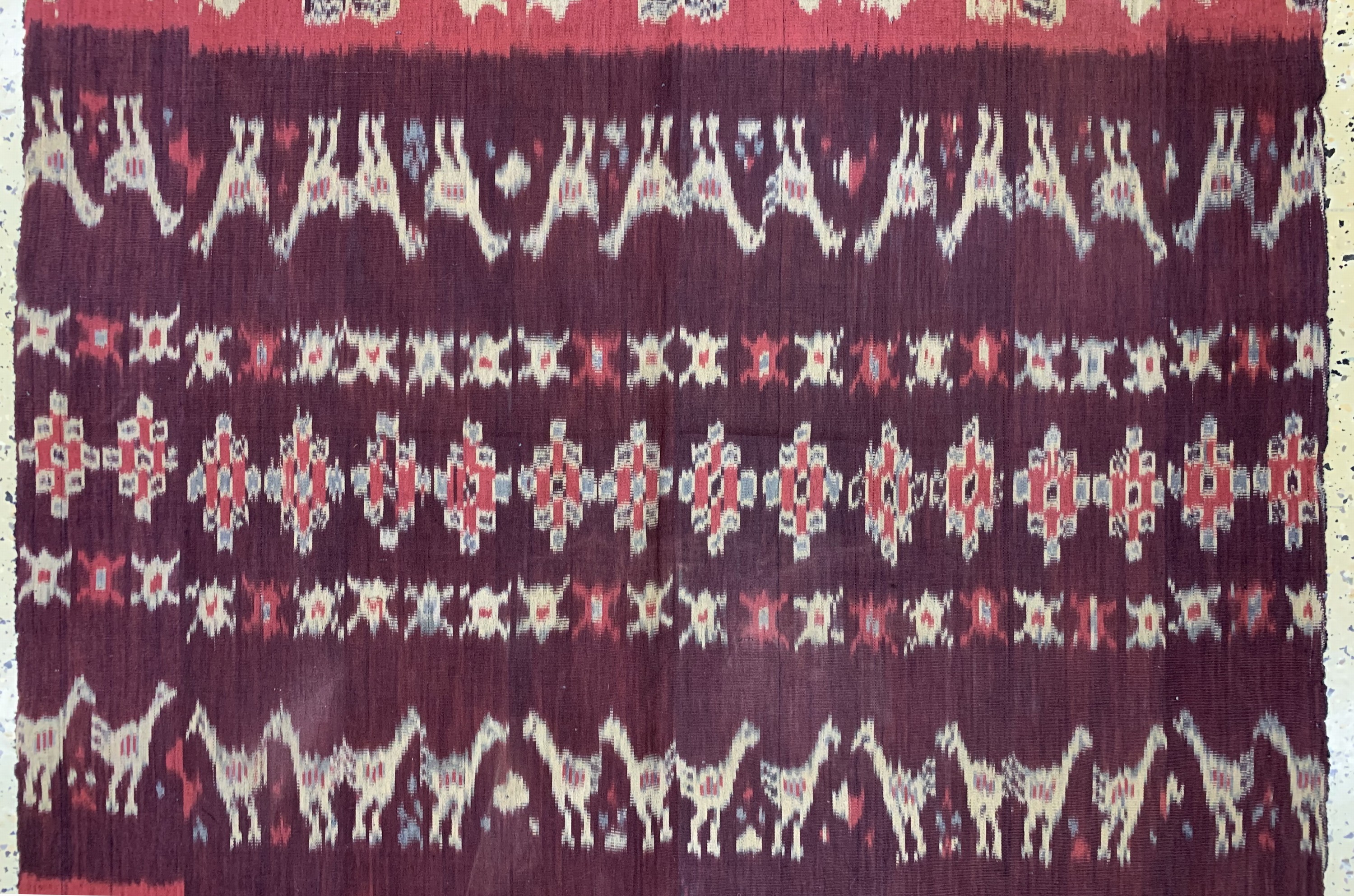 Detail b: Sumba"Ikat", Indonesien, Anfang 20.Jhd, Baumwolle, ca. 222 x 115 cm, EHZ: 2