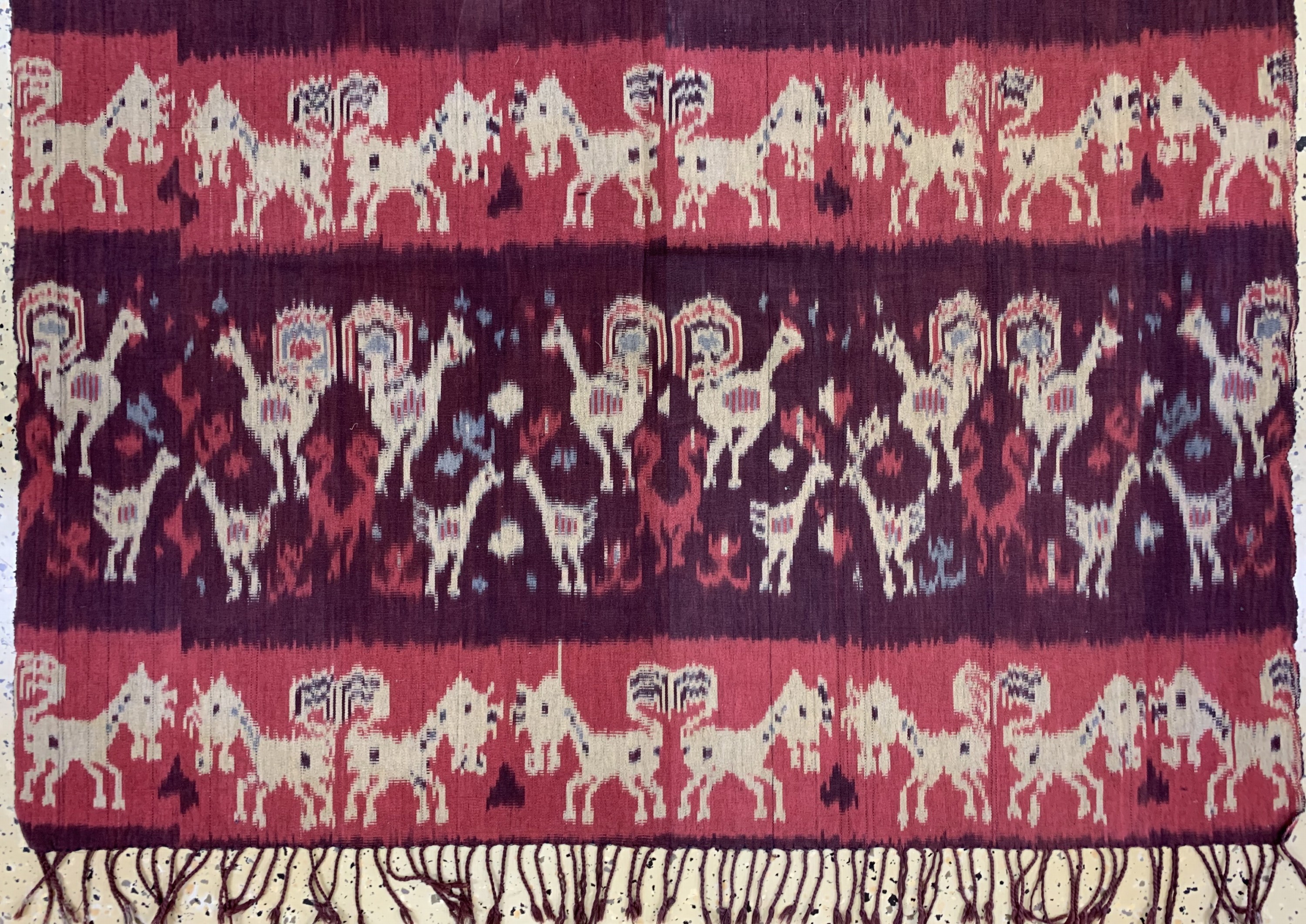 Detail c: Sumba"Ikat", Indonesien, Anfang 20.Jhd, Baumwolle, ca. 222 x 115 cm, EHZ: 2