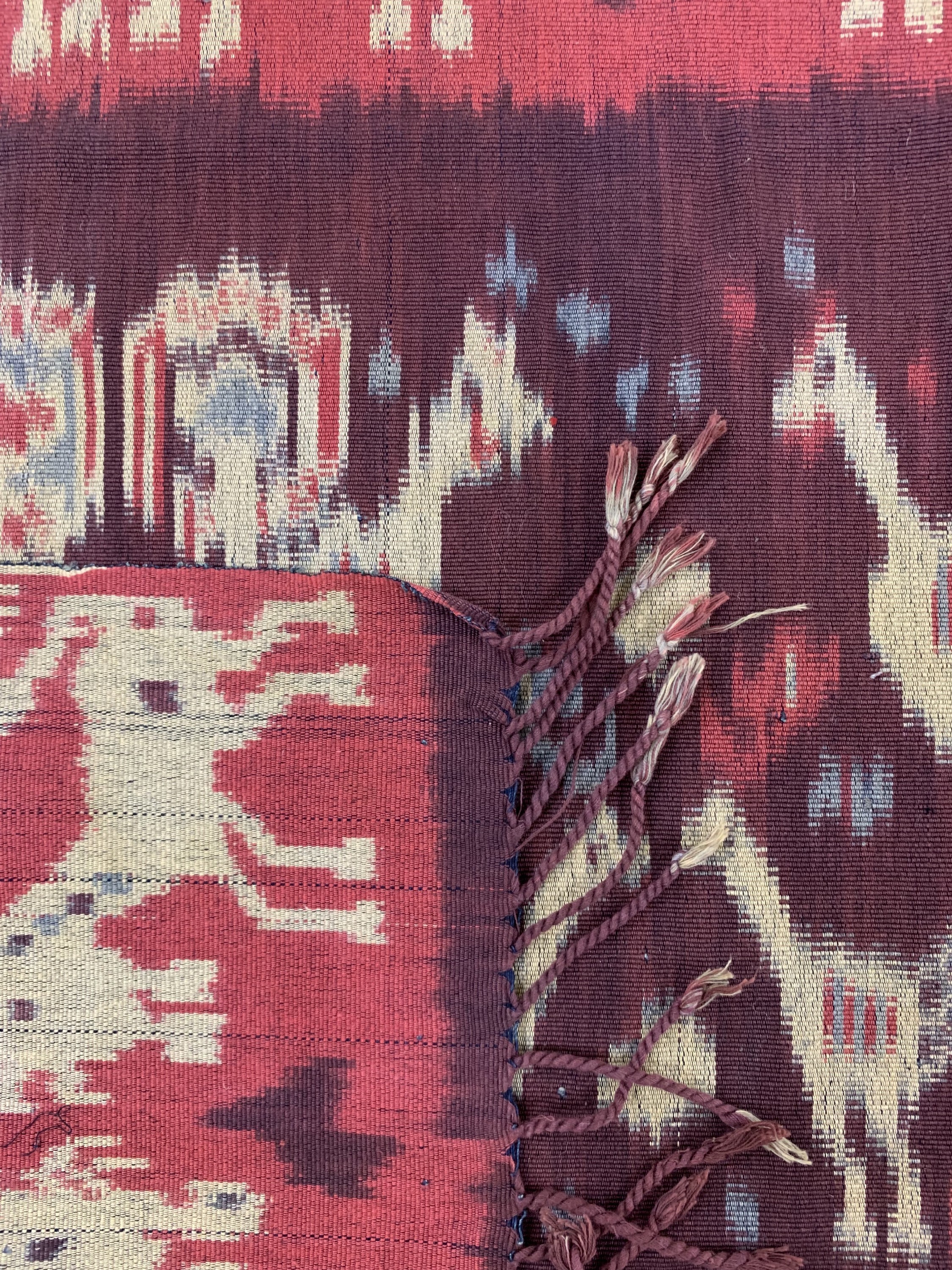 Detail e: Sumba"Ikat", Indonesien, Anfang 20.Jhd, Baumwolle, ca. 222 x 115 cm, EHZ: 2