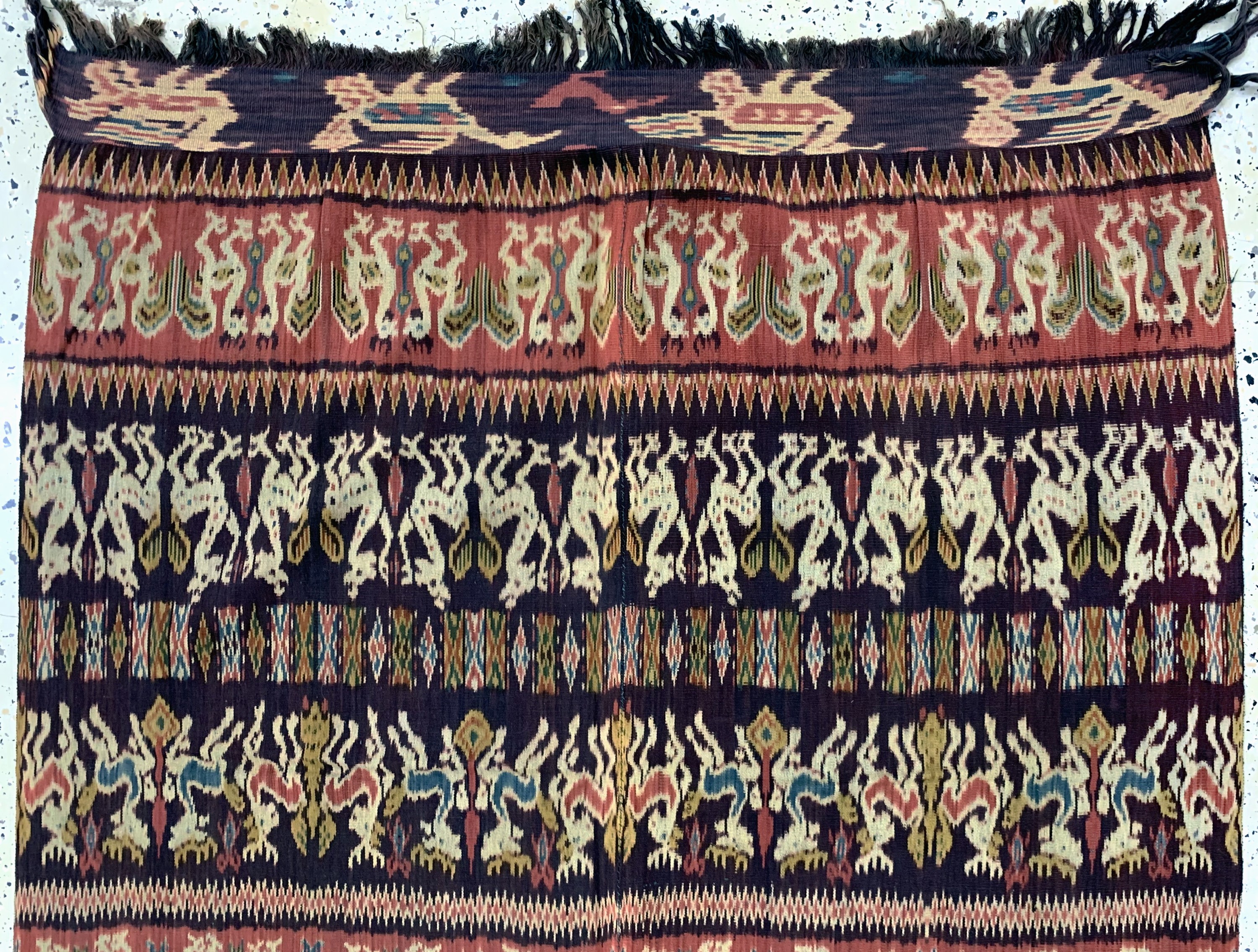 Detail a: Sumba"Ikat", Indonesien, Anfang 20.Jhd, Baumwolle, ca. 279 x 115 cm, EHZ: 2