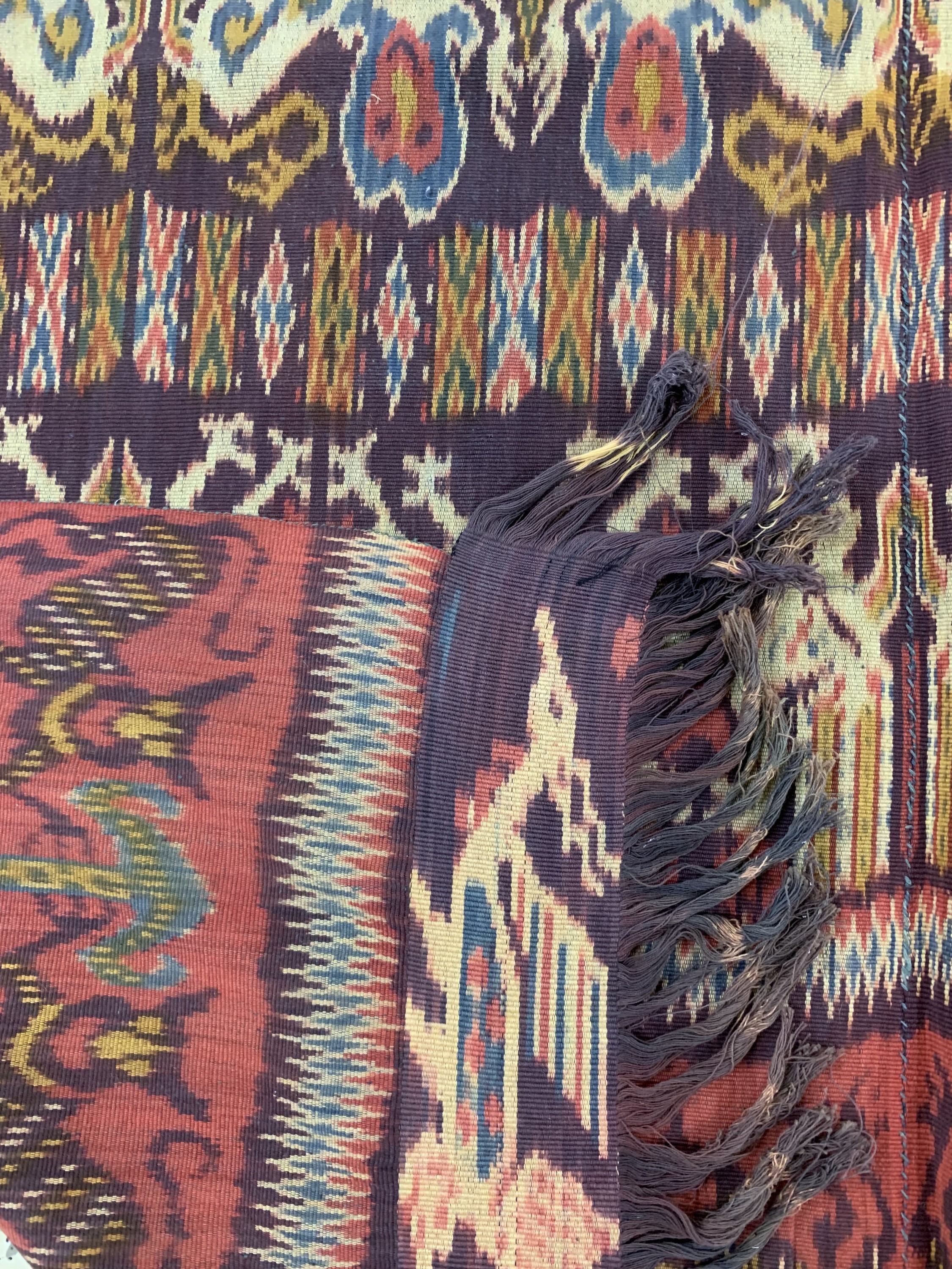 Detail f: Sumba"Ikat", Indonesien, Anfang 20.Jhd, Baumwolle, ca. 279 x 115 cm, EHZ: 2